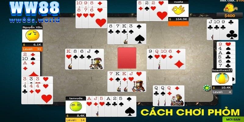 BÀI PHỎM WW88 - HƯỚNG DẪN CÁCH CHƠI CHI TIẾT NHẤT 3 Các thuật ngữ khi chơi bài phỏm