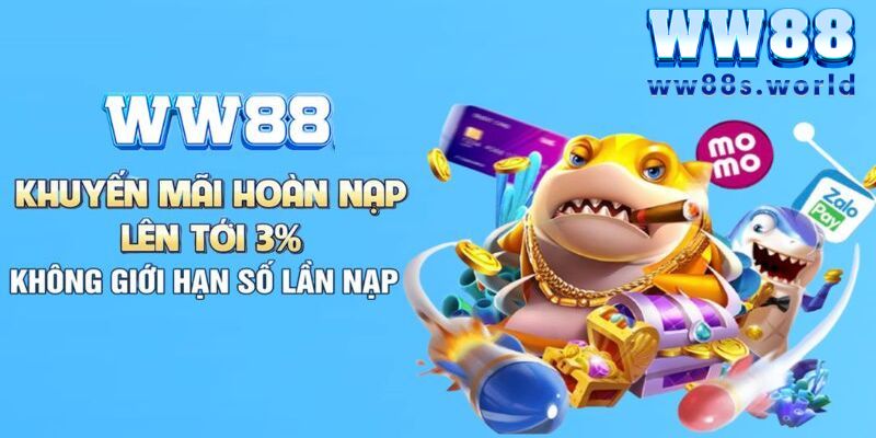 Khuyến Mãi WW88 - Cập Nhật Các Ưu Đãi Mới Nhất Hiện Nay 5 Khuyến mãi WW88 hoàn tiền nạp đến 3% không giới hạn