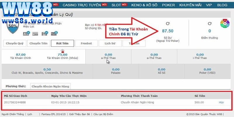 Hướng Dẫn Rút Tiền WW88 Nhanh Chóng Nhận Thưởng Liền Tay 4 Những điều kiện rút tiền