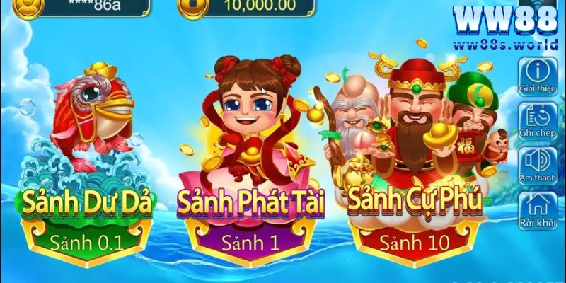 Tam Tiên Bắn Cá WW88- Thế Giới Đại Dương Huyền Ảo 3 Các tính năng nổi bật trong bắn cá Tam Tiên