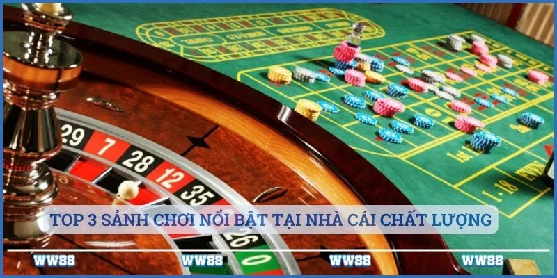 V88 - Tinh Hoa Hội Tụ Cho Những Tín Đồ Mê Cá Cược Online 4 Top 3 sảnh chơi nổi bật tại nhà cái chất lượng